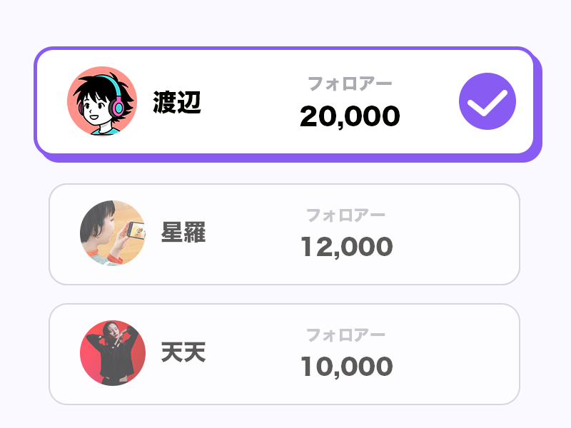 インフルエンサーを採用